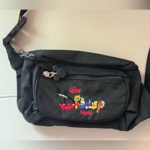 Vintage 90s Disney World Logo Embroidered Fanny Pack Belt Bag
